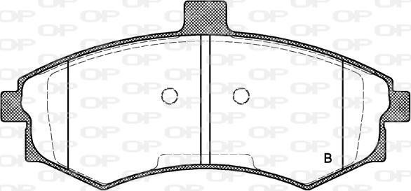 Open Parts BPA0893.02 - Тормозные колодки, дисковые, комплект autodnr.net