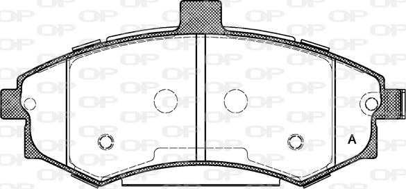 Open Parts BPA0893.02 - Гальмівні колодки, дискові гальма autocars.com.ua