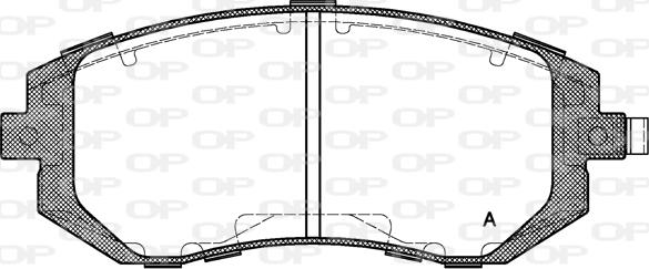 Open Parts BPA0951.02 - Гальмівні колодки, дискові гальма autocars.com.ua