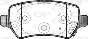 Open Parts BPA0957.22 - Гальмівні колодки, дискові гальма autocars.com.ua