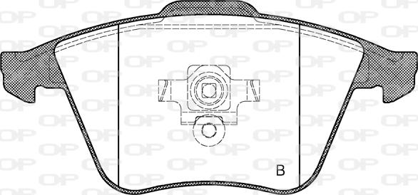 Open Parts BPA0964.20 - Тормозные колодки, дисковые, комплект autodnr.net