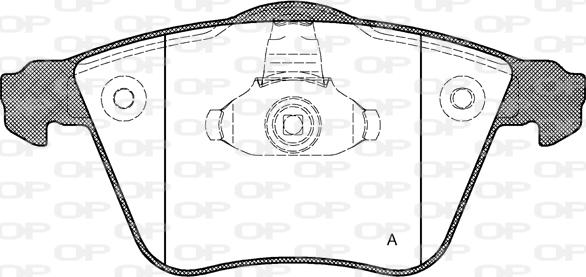 Open Parts BPA0964.20 - Гальмівні колодки, дискові гальма autocars.com.ua