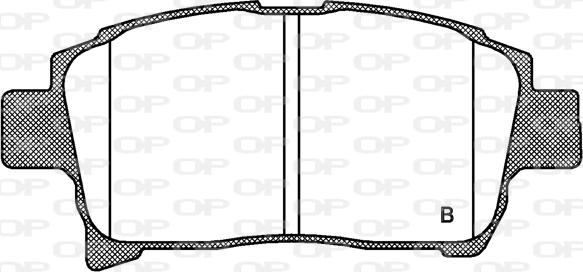 Open Parts BPA0971.02 - Гальмівні колодки, дискові гальма autocars.com.ua