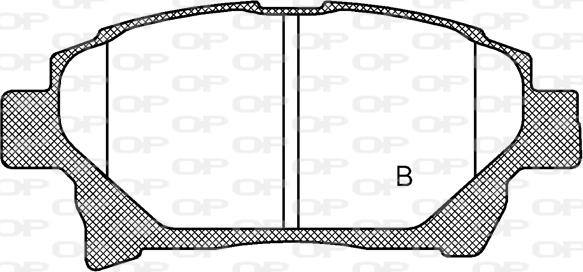 Open Parts BPA0971.12 - Гальмівні колодки, дискові гальма autocars.com.ua
