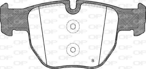 Open Parts BPA0979.00 - Гальмівні колодки, дискові гальма autocars.com.ua