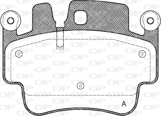 Open Parts BPA0982.00 - Тормозные колодки, дисковые, комплект autodnr.net