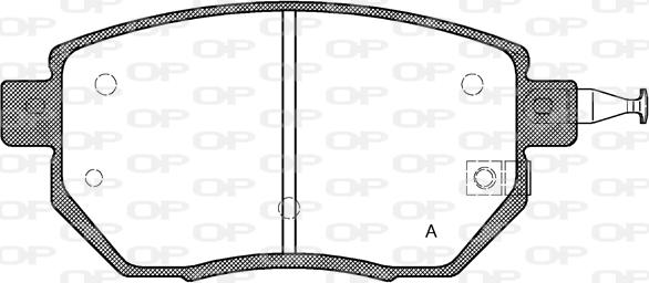 Open Parts BPA0985.02 - Гальмівні колодки, дискові гальма autocars.com.ua