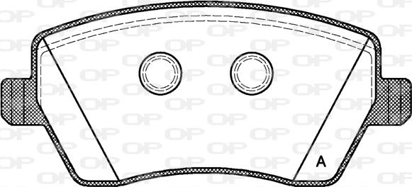 Open Parts BPA0987.00 - Тормозные колодки, дисковые, комплект autodnr.net