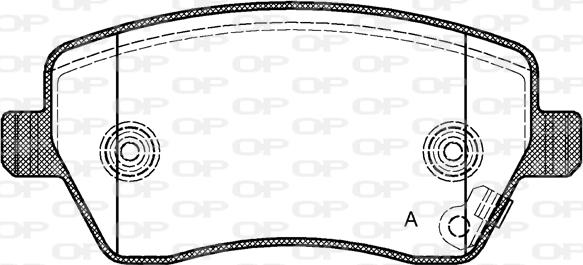 Open Parts BPA0987.11 - Гальмівні колодки, дискові гальма autocars.com.ua