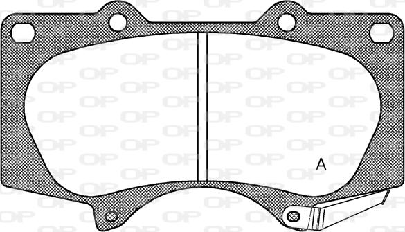 Open Parts BPA0988.00 - Гальмівні колодки, дискові гальма autocars.com.ua