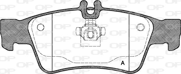 Open Parts BPA0991.00 - Гальмівні колодки, дискові гальма autocars.com.ua