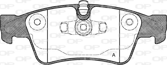 Open Parts BPA0991.10 - Гальмівні колодки, дискові гальма autocars.com.ua