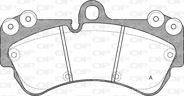 Open Parts BPA0994.00 - Гальмівні колодки, дискові гальма autocars.com.ua