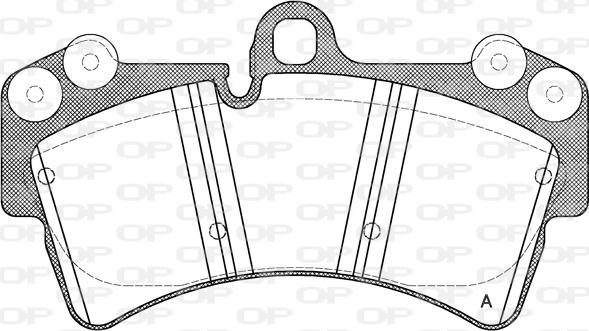 Open Parts BPA0995.00 - Гальмівні колодки, дискові гальма autocars.com.ua