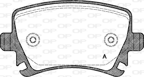 Open Parts BPA1031.00 - Гальмівні колодки, дискові гальма autocars.com.ua