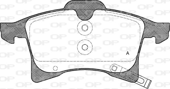Open Parts BPA1036.02 - Гальмівні колодки, дискові гальма autocars.com.ua