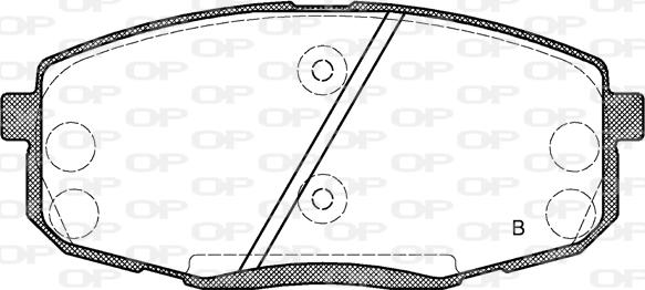 Open Parts BPA1038.12 - Тормозные колодки, дисковые, комплект autodnr.net