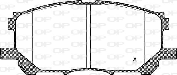 Open Parts BPA1039.00 - Гальмівні колодки, дискові гальма autocars.com.ua