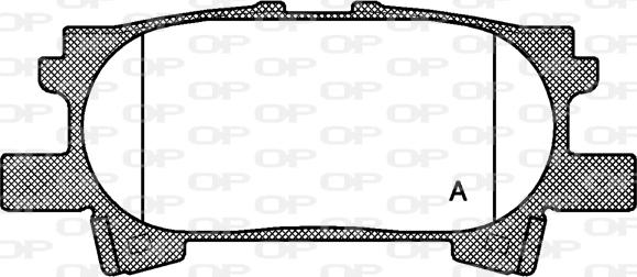 Open Parts BPA1040.00 - Гальмівні колодки, дискові гальма autocars.com.ua