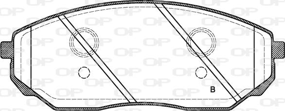 Open Parts BPA1041.02 - Тормозные колодки, дисковые, комплект autodnr.net