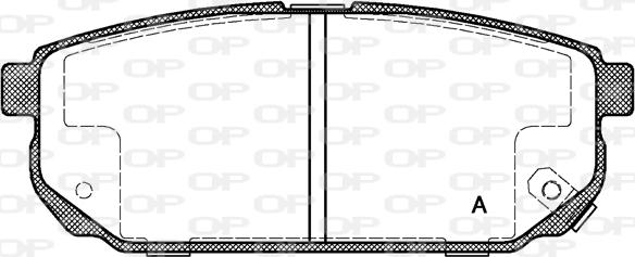 Open Parts BPA1042.02 - Гальмівні колодки, дискові гальма autocars.com.ua