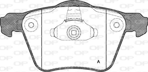 Open Parts BPA1043.00 - Тормозные колодки, дисковые, комплект autodnr.net