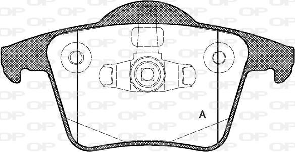 Open Parts BPA1044.00 - Тормозные колодки, дисковые, комплект autodnr.net