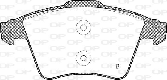 Open Parts BPA1045.01 - Гальмівні колодки, дискові гальма autocars.com.ua