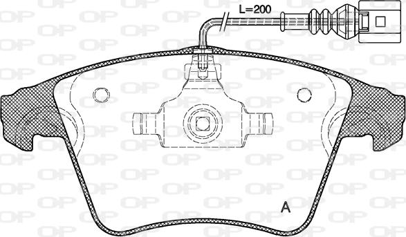 Open Parts BPA1045.01 - Гальмівні колодки, дискові гальма autocars.com.ua