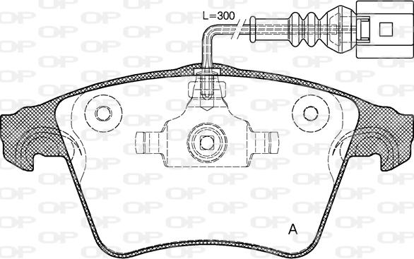 Open Parts BPA1045.22 - Тормозные колодки, дисковые, комплект autodnr.net