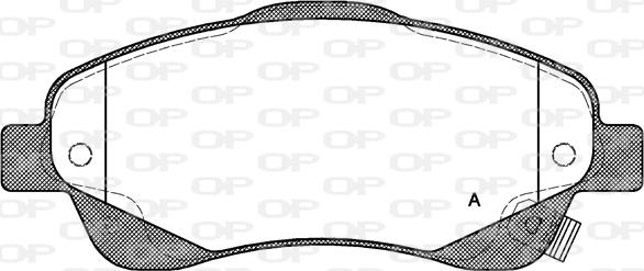 Open Parts BPA1046.02 - Гальмівні колодки, дискові гальма autocars.com.ua