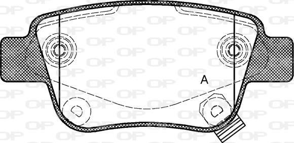 Open Parts BPA1047.02 - Гальмівні колодки, дискові гальма autocars.com.ua