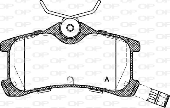 Open Parts BPA1050.02 - Гальмівні колодки, дискові гальма autocars.com.ua