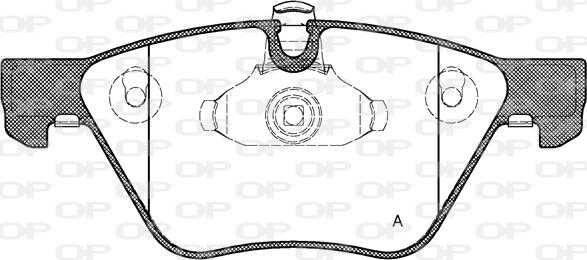 Open Parts BPA1052.00 - Гальмівні колодки, дискові гальма autocars.com.ua