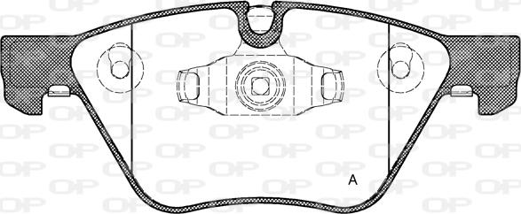 Open Parts BPA1052.10 - Гальмівні колодки, дискові гальма autocars.com.ua