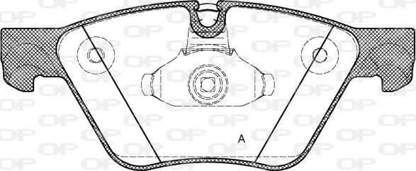 Open Parts BPA1052.30 - Гальмівні колодки, дискові гальма autocars.com.ua