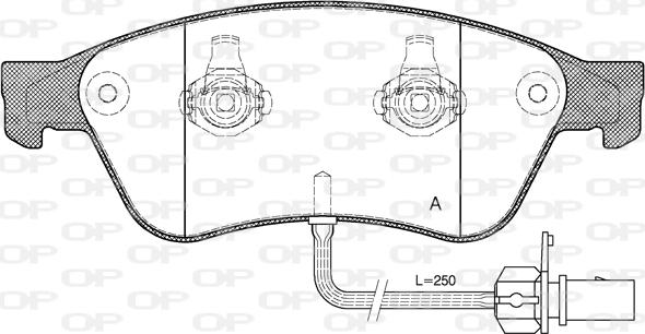 Open Parts BPA1056.02 - Гальмівні колодки, дискові гальма autocars.com.ua