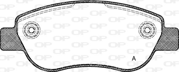 Open Parts BPA1069.00 - Гальмівні колодки, дискові гальма autocars.com.ua
