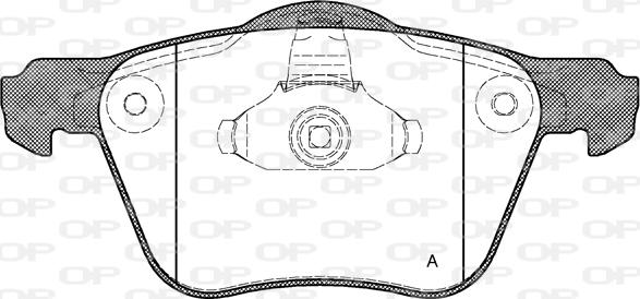 Open Parts BPA1070.00 - Гальмівні колодки, дискові гальма autocars.com.ua