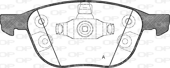 Open Parts BPA1082.30 - Гальмівні колодки, дискові гальма autocars.com.ua
