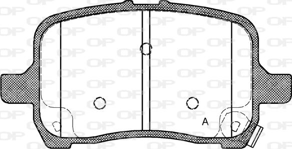 Open Parts BPA1089.22 - Гальмівні колодки, дискові гальма autocars.com.ua