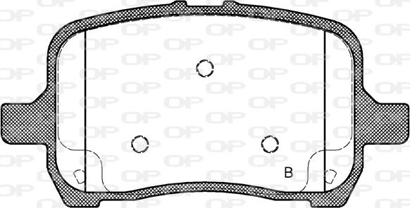 Open Parts BPA1089.22 - Гальмівні колодки, дискові гальма autocars.com.ua