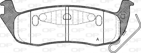 Open Parts BPA1106.10 - Гальмівні колодки, дискові гальма autocars.com.ua