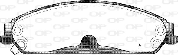 Open Parts BPA1128.04 - Тормозные колодки, дисковые, комплект autodnr.net