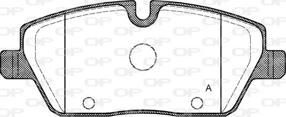 Open Parts BPA1131.00 - Гальмівні колодки, дискові гальма autocars.com.ua