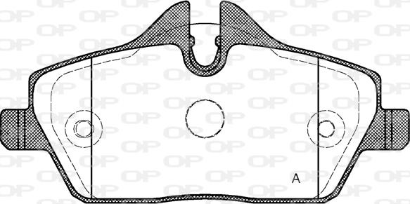 Open Parts BPA1131.10 - Гальмівні колодки, дискові гальма autocars.com.ua