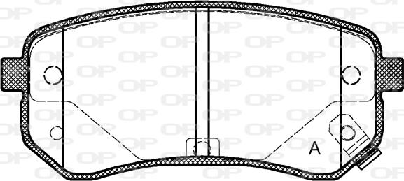 Open Parts BPA1135.02 - Гальмівні колодки, дискові гальма autocars.com.ua