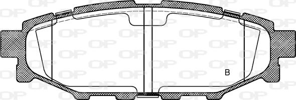 Open Parts BPA1136.12 - Тормозные колодки, дисковые, комплект autodnr.net