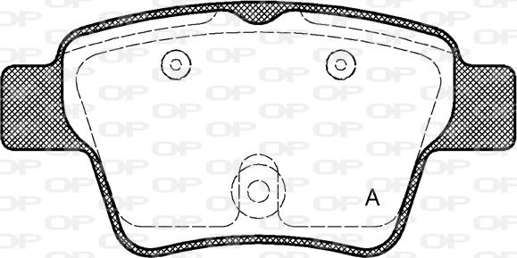 Open Parts BPA1138.00 - Тормозные колодки, дисковые, комплект autodnr.net