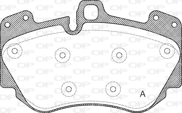 Open Parts BPA1140.10 - Гальмівні колодки, дискові гальма autocars.com.ua